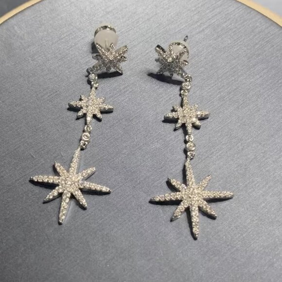APM Monaco Triple Météorites Drop Earrings - Picture 1 of 6